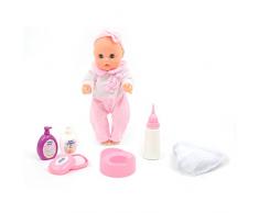 Mamatoy MMA00000 - Mama Mia, poupée bébé boit avec pot, 36 cm, rose