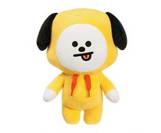 Aurora Produits Officiels BT21 signés World, Peluche CHIMMY, Moyen modèle, 61317, Jaune