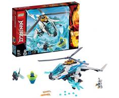LEGO-Le ShuriCopter, Ninjago Inclus 3 Figurines Jeu pour Enfant 8 Ans et Plus Briques de Construction, 70673, Multicolore
