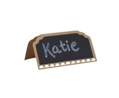 Ginger Ray Cartes de table de mariage en papier kraft vintage Marron