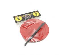 Mister Babache- Assiette, MBBLASS_GUni Rouge