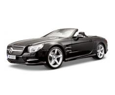 Maisto - 2042967 - Maquette De Voiture - Mercedes Sl 500 Cabrio 12 - Métallique Noir - Echelle 1/18