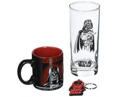 Abystyle Abysse Corp Abypck083 _ 2 étoiles Wars-pck Verres 29 cl + Keyringpvc + Mini Mug Dark Vador
