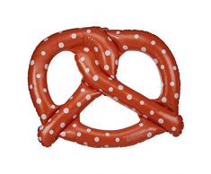 Relaxdays bouée gonflable XXL piscine et plage, Bretzel géant à gonfler, brun, 10025419, marron