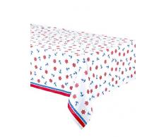 Unique Party 58663 nautique Summer Plastique Nappe, 2,1 x 1,4 m