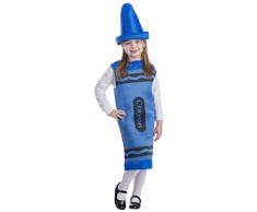 Dress Up America - 597-T2 - Déguisement de crayon - Enfant 2 ans - Taille 84-92 cm - Bleu