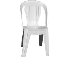 Plastica Alto Sele - ALEVIOLET - Jeu de Plein Air - Chaise Bistrot Violetta - Blanc