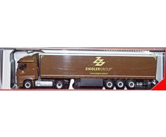 Herpa 310260 Mercedes-Benz Actros Streamspace Train de Rideau de fenêtre Motif Groupe Bavière Multicolore
