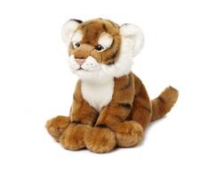 WWF - Peluche Tigre - Peluche Réaliste avec de Nombreux Détails Ressemblants - Douce et Souple - Normes CE - Hauteur 23 cm