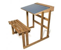 Jeujura - 8862 - Bureau dEcolier en Bois - Teinté Chêne