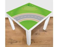 Playmat Tapis de jeu pour table ou sol de rue, sans substances nocives, antidérapant, lavable, 55 x 55 cm - Version Allemande