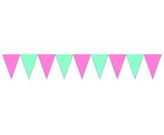 Procos guirlande fanions triangulaires 230 cm, Multicolore, 5pr89508