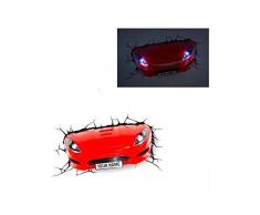 Lampe 3D : Voiture de sport rouge