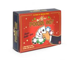 Novelty- Jeu de Table Poker Set, POKSET, Vert