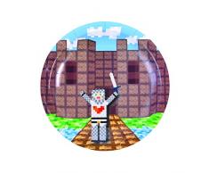 Forum Novelties X75545 médiéval Papier Assiette 17 cm