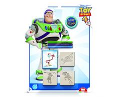 Multiprint - Machine pour Autocollants Trolls 2, fabriquée en Italie, 7 tampons, Album avec feutres, Set de tampons en Bois et Caoutchouc Naturel, Encre Lavable Non Toxique, idée Cadeau