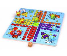 Vilac - 6178 - Jouet en Bois - Jeu de société - Parcours Robotic