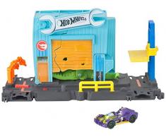 Hot Wheels City Garage Attaque Alligator, coffret de jeu pour petites voitures avec circuit et pistes, Jouet pour enfant, FNB06