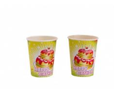 amscan - 551700 - 8 Gobelets Happy Birthday - 266 ML