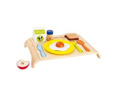 Legler Small Foot Company (Smb5V) - 4751 - Jeu DImitation - Cuisine - Plateau en Bois - Petit-Déjeuner