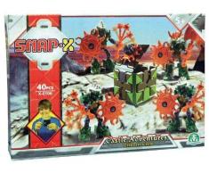 Snapx - 4162 - Jeu de Construction - Trésor du Château et 4 Snap - Bots