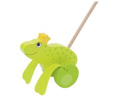 Goki 54938 Frog King Pousser Jouet