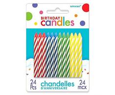 Amscan International 170002–99 Mince Uni Anniversaire Spirale Bougie