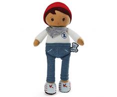 KALOO- Tendresse-Ma 1ère poupée en Tissu Eliott K 25 cm, K962098, Bleu Blanc