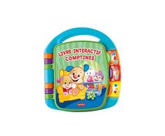 Fisher-Price Livre Interactif Comptines, Jouet Musical dÉveil Bébé pour Apprendre en Chanson, 6 Mois et Plus, CDH39