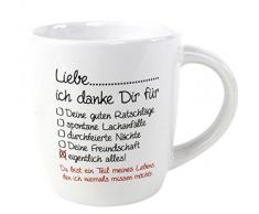 Unbekannt Inconnu Z883370 Amour ich Danke Dir Tasse Multicolore - version allemande