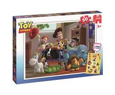 JUMBO- Disney Toy Story Puzzle 50 Pièces avec Autocollants Gratuits, 17159