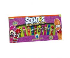 Partner Jouet - A1204820 - Fourniture Scolaire - Scentos 10 Feutres + Stickers