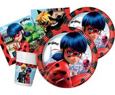 Ciao Y5043 Kit fête de Table, Rouge, Noir