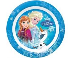 Ciao 33912 Disney Frozen Assiette Plate en mélamine, Bleu