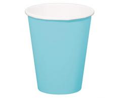 Folat Tasses Jetables Couleur Bleu Bébé, 50626