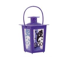 Haunted House - Mini Lanterne Lilas avec Bougie Lumineuse (Rubies S4388)