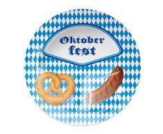 Folat 61485 Lot de 8 Assiettes à bière jetables Multicolore 23 cm