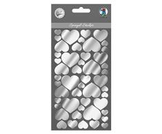 Ursus 75080001 Sticker Miroir, cœur, en Verre Acrylique, Autocollant