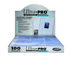 Ultra Pro - Silver Pages - Feuilles de classeur - 100 feuilles de 9 pochettes (11 Trous)