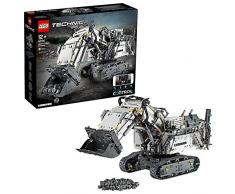 LEGO-La Pelleteuse Liebherr R 9800 Technic Jeux de Construction, 42100, Multicolore