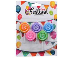 Grand Festival Bougie dAnniversaire Coloris Assortis (1)