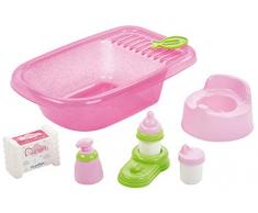 Jouets Ecoiffier – 788 - Baignoire rose pour poupées – Jeu dimitation – Dès 18 mois – Fabriqué en France