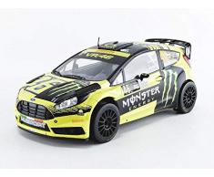 Ixo- Voiture Miniature de Collection, 18RMC015, Noir/Jaune Fluo