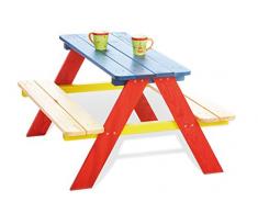 Pinolino - 201616 - Jouet en Bois - Table et Chaises Enfant - Nicki - Verni