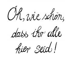 Braun + Company 1208-14123 Serviettes de cocktail, Oh wie schön” [German text: Oh, comme cest beau], 33x33 cm, 20 pièces