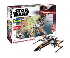 Revell Build & Play Star Wars 06777 Maquette à Construire Poe X Wing Fighter, échelle 1/78 Dameron, 6777, Noir