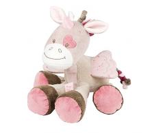 Nattou Doudou Licorne Jade, Nina, Jade et Lili, 24 x 25 x 19 cm, Beige/Rose