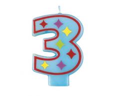 Unique Party - 37553 - Bougie Décorative dAnniversaire Numéro 3