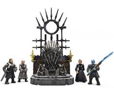 Mega Construx Game of Thrones Le Trône de Fer avec 4 figurines, jeu de briques de construction, 260 pièces, 16 ans et plus, GKM68