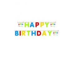 Procos PR88156 Guirlande avec lettres suspendues Happy Birthday, taille unique, multicolore